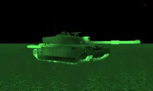 Challenger 2 TIS image, front-right